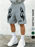 American-style high-street men's shorts with unique prints; loose-fitting, versatile summer casual and athletic shorts