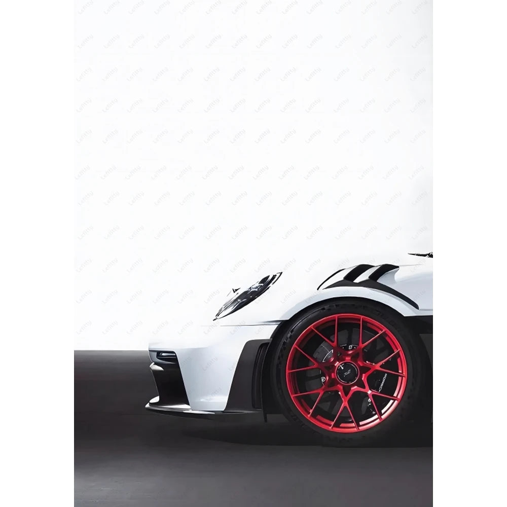 Classic Luxury Sports Car GT3-RS Painting Calligraphy Wall Art Canvas Oil Painting Poster Print Home Garage Decor Car Fan Gift