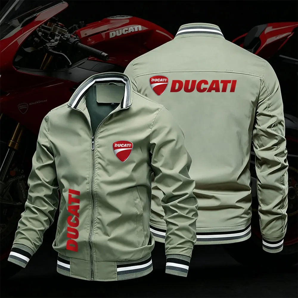 2026 Ducati Men's motorcycle jacket spring summer outdoor leisure fashion sports coat ultra-thin zipper sun protection clothing